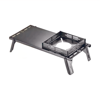 Campingmoon 柯曼 防風單飛爐桌 SK-310CP 1120g, 黑色