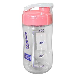 酷夏清涼瓶 輕巧便攜 刻度顯示 安全材質 多種用途, 透明, 400ml, 1瓶