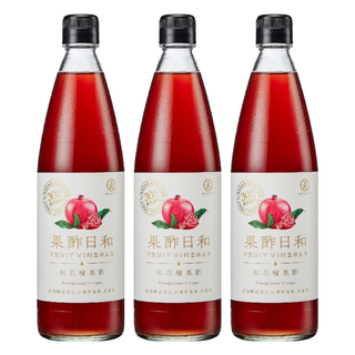 Kong Yen 果酢日和 紅石榴果酢, 590ml, 3瓶