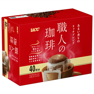 ucc 職人醇香便利沖咖啡 香甜, 40包, 7g, 1盒