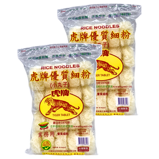 TIGER FOOD 虎牌 優質細粉 小丸子 口感軟Q 適合搭配料理或主食, 800g, 2包