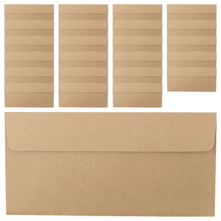 2Youngdesign 簡約橫式信封袋 Set 12, 規格201mm x 100mm, 40入包裝, 牛皮色, 24個