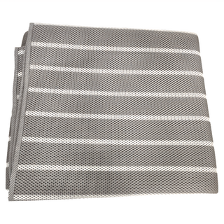 PeNi 培婗 3D透氣可折疊 涼感墊, 條紋 3D網眼 灰色 + 白色, 雙人加大(200 x 180cm)