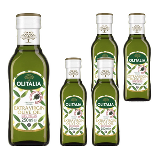 OLITALIA 奧利塔特級初榨橄欖油，第一道冷壓初榨，100%義大利橄欖，適合中低溫料理，250ml, 5瓶