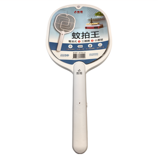 SUPA FINE 勳風 電池式三層網蚊拍王 電擊指示燈, 455 x 220mm, 白色