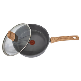 Tefal 特福 綠生活陶瓷不沾系列 深煎鍋 + 蓋, 24cm, 1組