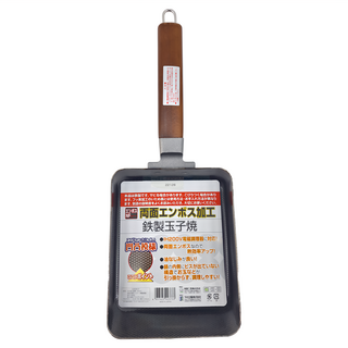 SHIMOMURA 下村雙面壓花玉子燒, 鐵製, 適用於IH及瓦斯爐, 1個