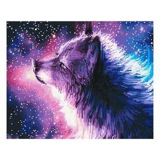 ArtLife 藝術生活 鑽石畫 GJ4545 40 x 50cm 銀狼星, 木色