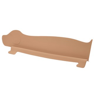 Dailylike 矽膠擋水板, 臘腸狗款 淺棕色, 1個