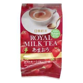 日東紅茶 皇家奶茶 草莓 果汁0.1%使用, 14g, 8包, 1袋