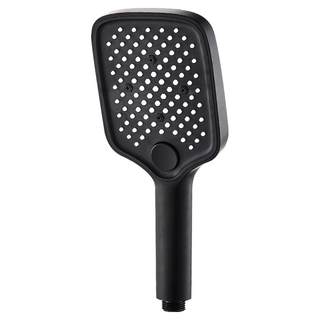 儀家生活館 三檔調節蓮蓬頭 ABS材質 0.5KG, 黑色, 1個