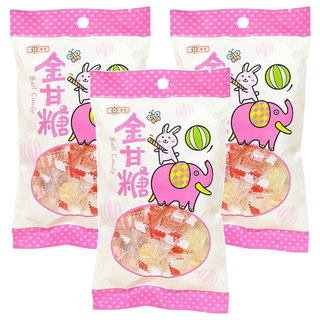 惠香 金甘糖, 懷舊零食，經典台灣味, 四種口味，獨立包裝, 110g, 3袋