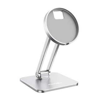 POLYWELL 寶利威爾 鋁合金磁吸充電盤手機支架, PW15-T65-0794, 銀, 1個