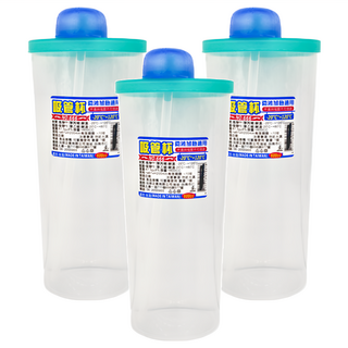 百貨King 吸管杯 耐熱-20°C~+120°C 台灣製造, 綠色, 600ml, 3個