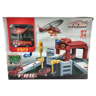 SIX-SIX-ZERO 道路場景系列 消防救護模型, 22件組, 1盒