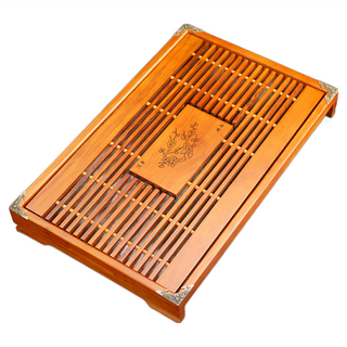 抽屜茶盤 附蓄水盤, 淺棕色 蘭香, 1個