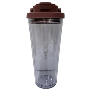 木木家居 法式透明手提710ml-日耳曼紅 環保隨行杯 時尚簡約設計 大容量, 1個