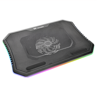 thermaltake 曜越 Massive 12 RGB 筆電散熱器，支援最大15吋筆電，5種LED燈光模式，人體工學設計, 1個