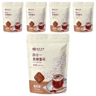 糖鼎 黑糖磚 四合一黑糖薑母, 30g, 7包, 5袋