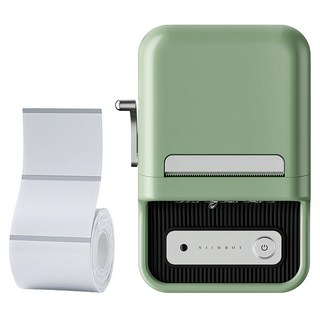 NIIMBOT B21 Pro 標籤機 附標籤紙, 綠色, 1組