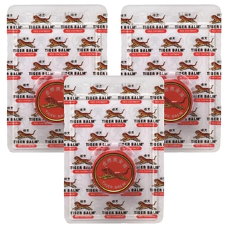 TIGER BALM 虎標 萬金油軟膏 紅 2歲以上, 4g, 3個