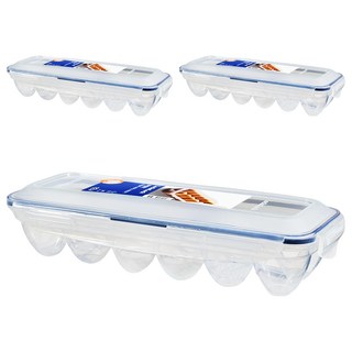 LocknLock 樂扣樂扣 12格雞蛋收納盒 大型 HPL954S3, 半透明, 3個