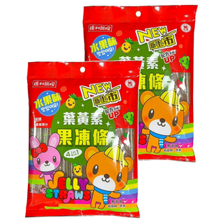 達利國際 葉黃素果凍條 綜合水果口味 添加濃縮果汁, 400g, 2袋