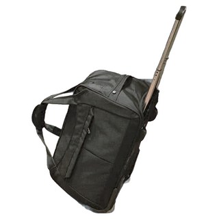 Well Life 悅生活 GoTrip微旅行 經典細格登機拉桿收納購物車, 24吋(60 x 30 x 35cm), 黑色