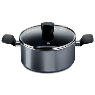 Tefal 特福 Home Cook系列 IH雙耳湯鍋, 20cm, 灰色, 1個