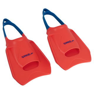 Speedo 成人訓練蛙鞋 Fitness Fin, 橘紅色, 1雙