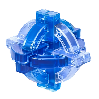 YouRPUZZLE 孔明鎖-孔明球-蒼蒼L2735，透明益智解謎玩具，辦公室療癒擺飾, 1層, 1入