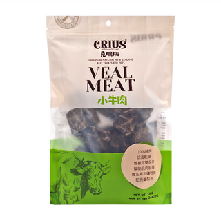 CRIUS 克瑞斯 小牛肉 狗零食 低溫乾燥 維生素和礦物質 紐西蘭製造, 牛肉, 330g, 1包