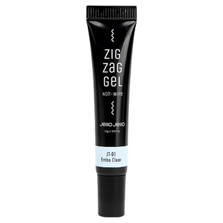 Jello Jello Zig Zag Gel 3D立體造型軟管膠 JT-01 Embo Clear, 高黏性不易塌陷, 10g, 1條