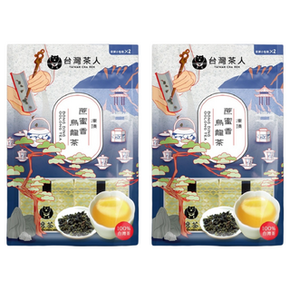 台灣茶人 100%台灣茶 凍頂蔗蜜香烏龍茶, 獨立小包裝方便攜帶, 50g, 2包, 2袋