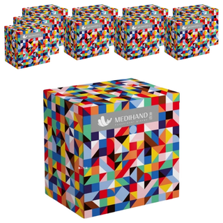 MEDIHAND 美恆 PVC透明手套 L(23~24 x 10cm) 繽紛 5.5g, 50個, 10盒