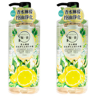 SOAPBERRY 古寶無患子 髮香 頭皮淨化去屑洗髮露 香水檸檬, 750g, 2瓶