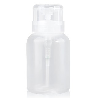 美甲卸甲水按壓式分裝空瓶 220ml, 透明度, 1個