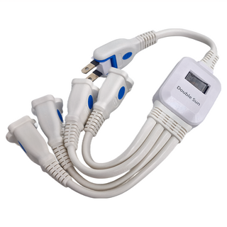 朝日電工 過載1開4插轉接線, 1個