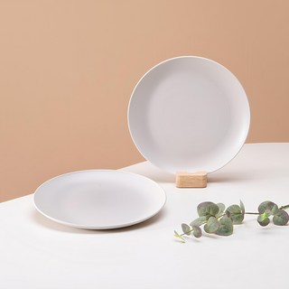 AHTTY HOME All The Plate 大餐盤 2入組 - 奶油色, 乳霜, 2個, 單品