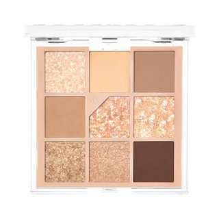 Unleashia 顏礫星涯 亮片百科九宮格眼影盤, N°2 All of Brown, 1個