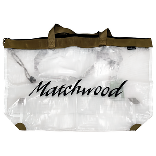 matchwood Mesh 托特包 大容量網布手提袋 時尚防水購物袋, 59 x 38 x 14cm, 卡其色