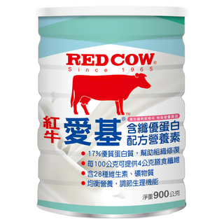 紅牛奶粉 RED COW 愛基含纖優蛋白配方營養素 均衡營養、補充膳食纖維, 900g, 1入