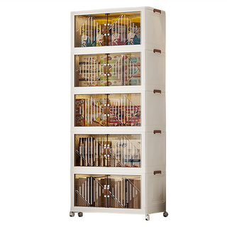 HOUDER 雙開門折疊櫃 五層,70 x 41 x 193.5cm 收納箱, #7276-5, 1個