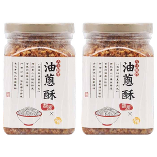 SUNFOOD 太禓食品 古法製作純手工油蔥酥 (300g/罐), 嚴選原料 在地食材 無防腐劑, 2罐