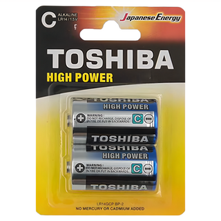 TOSHIBA 東芝 鹼性電池2號 LR14GCP, 2個裝, 1組