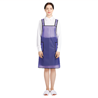 WELLPRON PU防水圍裙 黑色滾邊 半透明紫色 65x75 公分, 1件