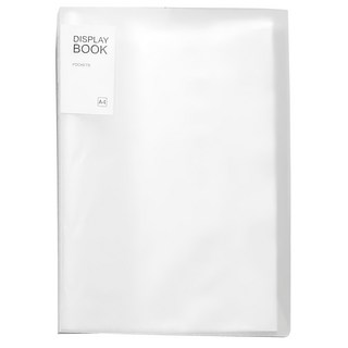 A4 多頁文件夾, 23.3x31cm, 30頁, 透明白, 1組