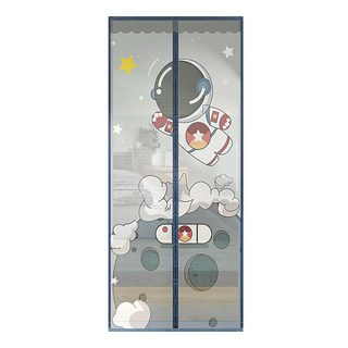 半島良品 魔術膠靜音磁吸防蚊門簾 加寬, 太空人