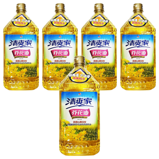 統一 清爽家芥花油 非基因改造原料, 2L, 5瓶
