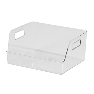 手提收納盒 L(26.5 x 21.5 x 13.5cm), 透明, 1個